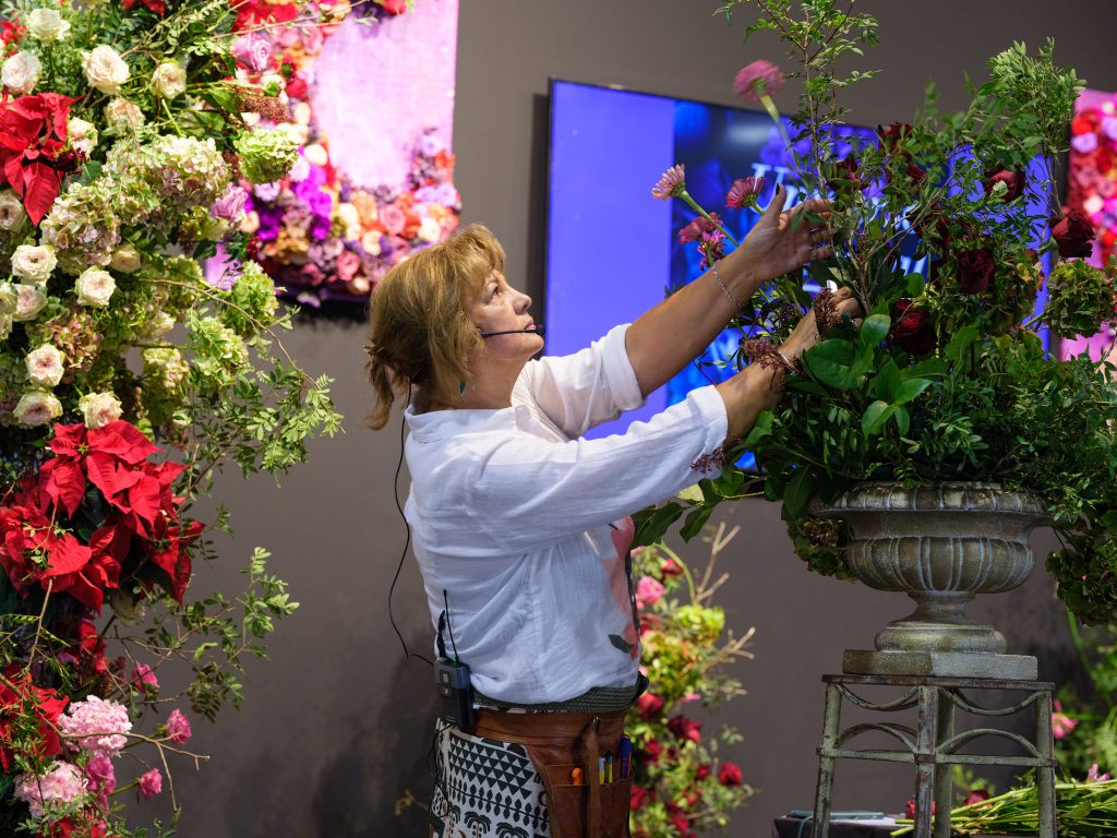 María Jesús Silvosa en Universo Floral de Iberflora 2024